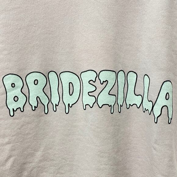 Wildfox Sommers Bridezilla Bride Pink White Long Sleev Sweatshirt Gift Size XXS - Picture 6 of 6